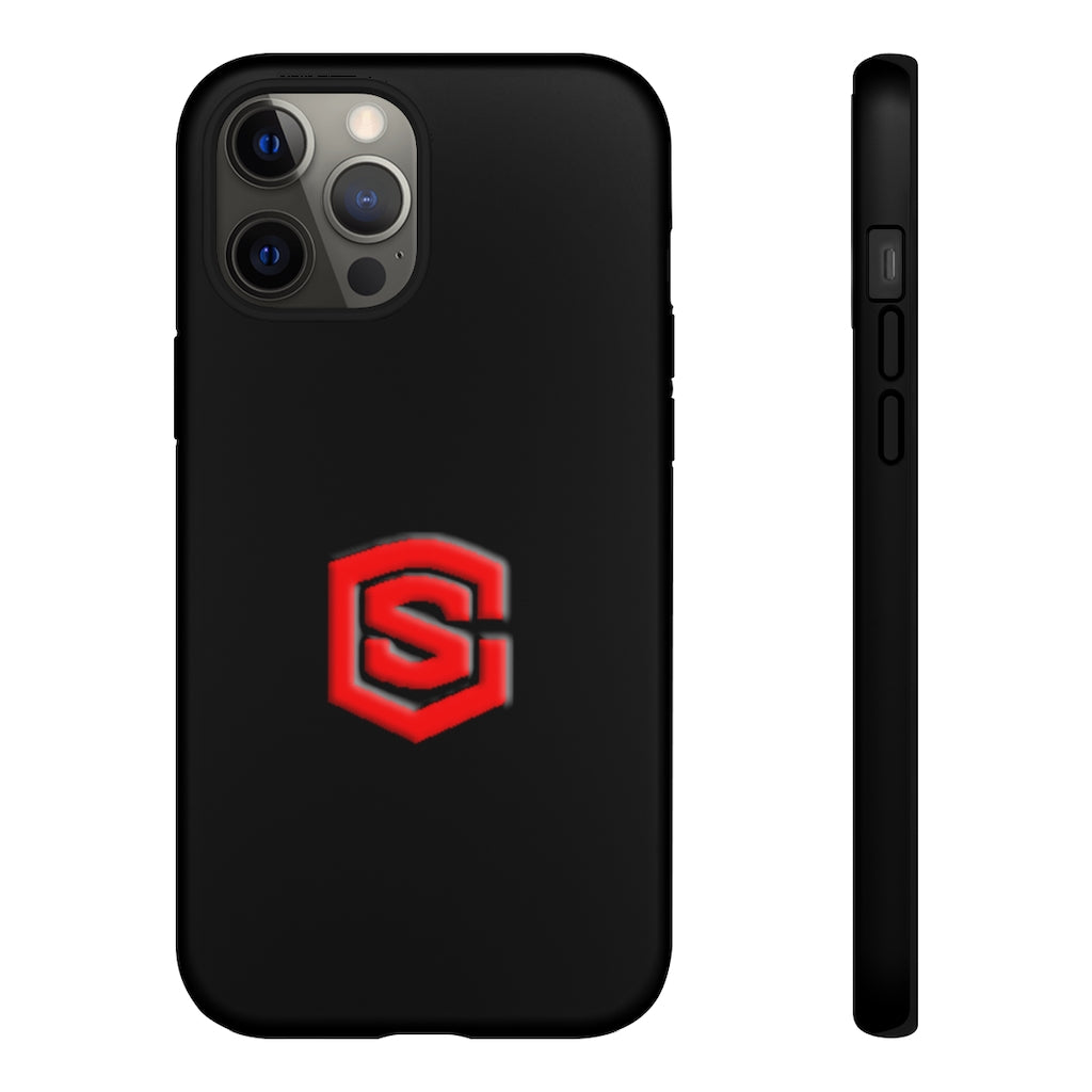 Black Tough Cases Red Logo