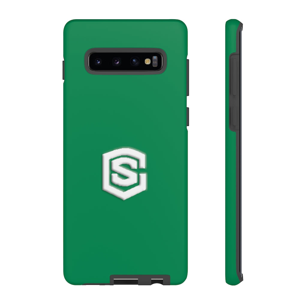 Green Tough Cases White Logo