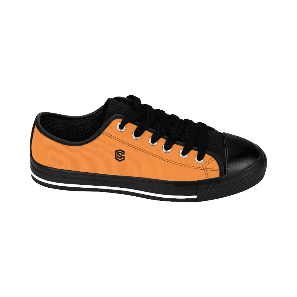 orange Men's Sneakers - black logo