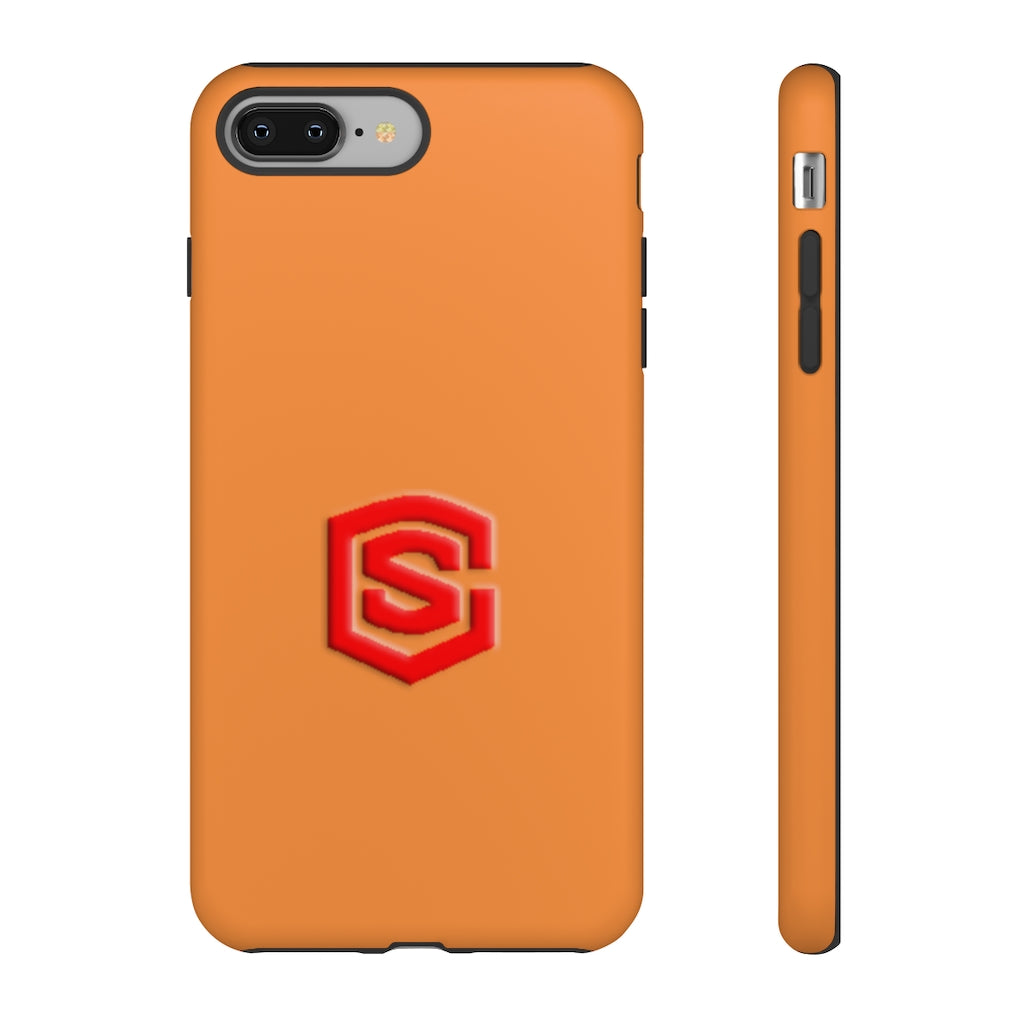 Orange Tough Cases Red Logo
