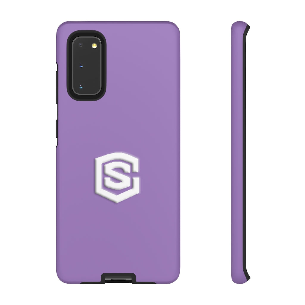 Purple Tough Cases White Logo