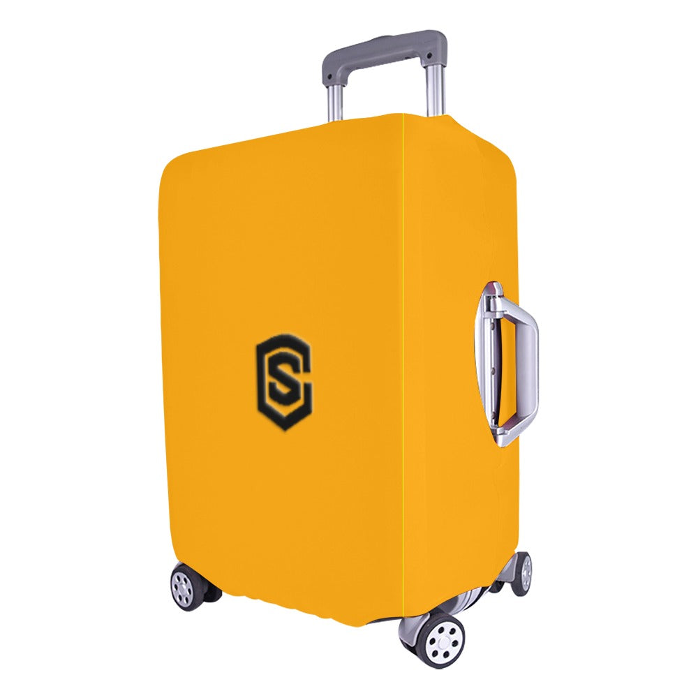 ORANGE LUGGAGE COVER WITH BLACK LOGO Luggage Cover (Large Size) (26"-28")