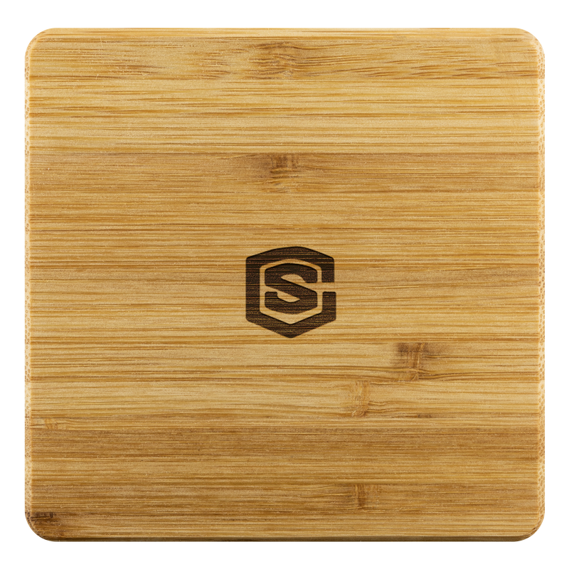 Bamboo Coaster WITH GOLD LOGO
