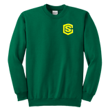 Youth Crewneck Sweatshirt WITH YELLOW  LOGO