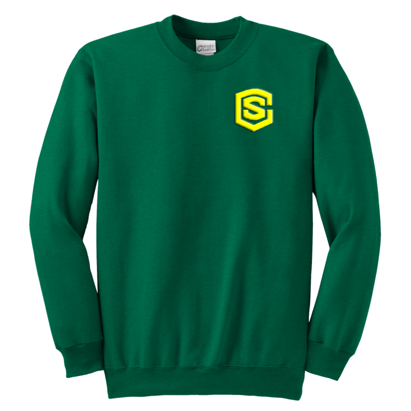 Youth Crewneck Sweatshirt WITH YELLOW  LOGO