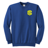 Youth Crewneck Sweatshirt WITH YELLOW  LOGO