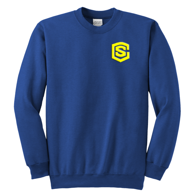 Youth Crewneck Sweatshirt WITH YELLOW  LOGO