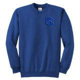 Youth Crewneck Sweatshirt WITH BLUE LOGO