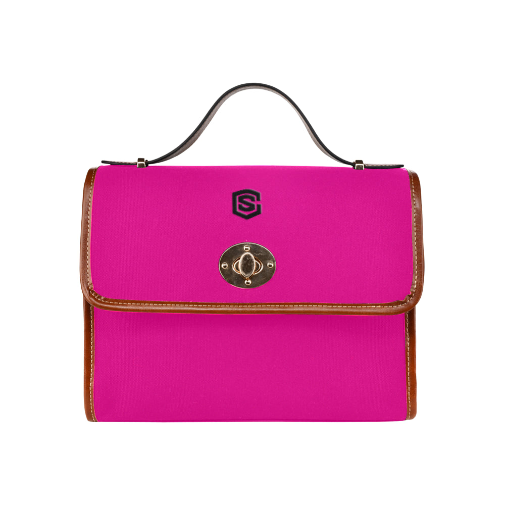 STRONG SCARLET WATERPROOF CANVAS BAG black logo Waterproof Canvas Bag/All Over Print (Model 1641)