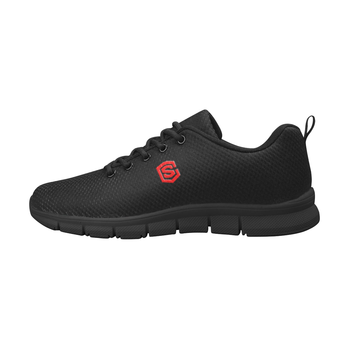 red logo Men's Breathable Running Shoes (Model 055)