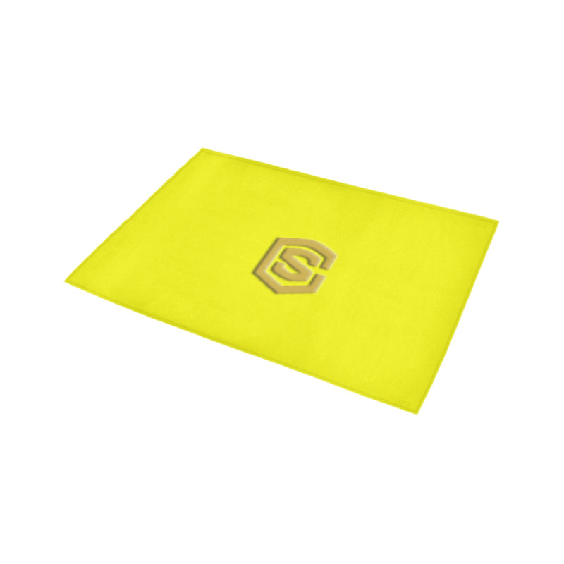 Yellow Doormat 24" x 16" (Sponge Material) with Gold Logo Doormat 24" x 16" (Sponge Material)