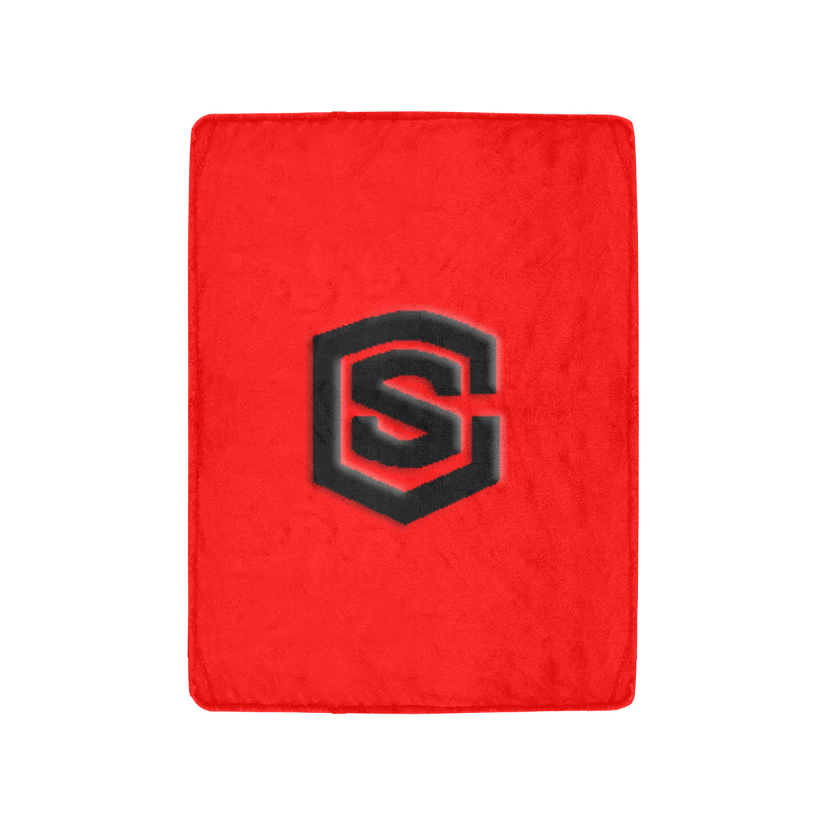 Red Ultra-Soft Micro Fleece Blanket with Black Logo Ultra-Soft Micro Fleece Blanket 30"x40"