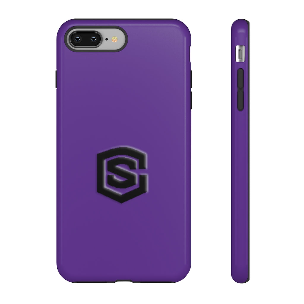 Purple Tough Cases Black Logo