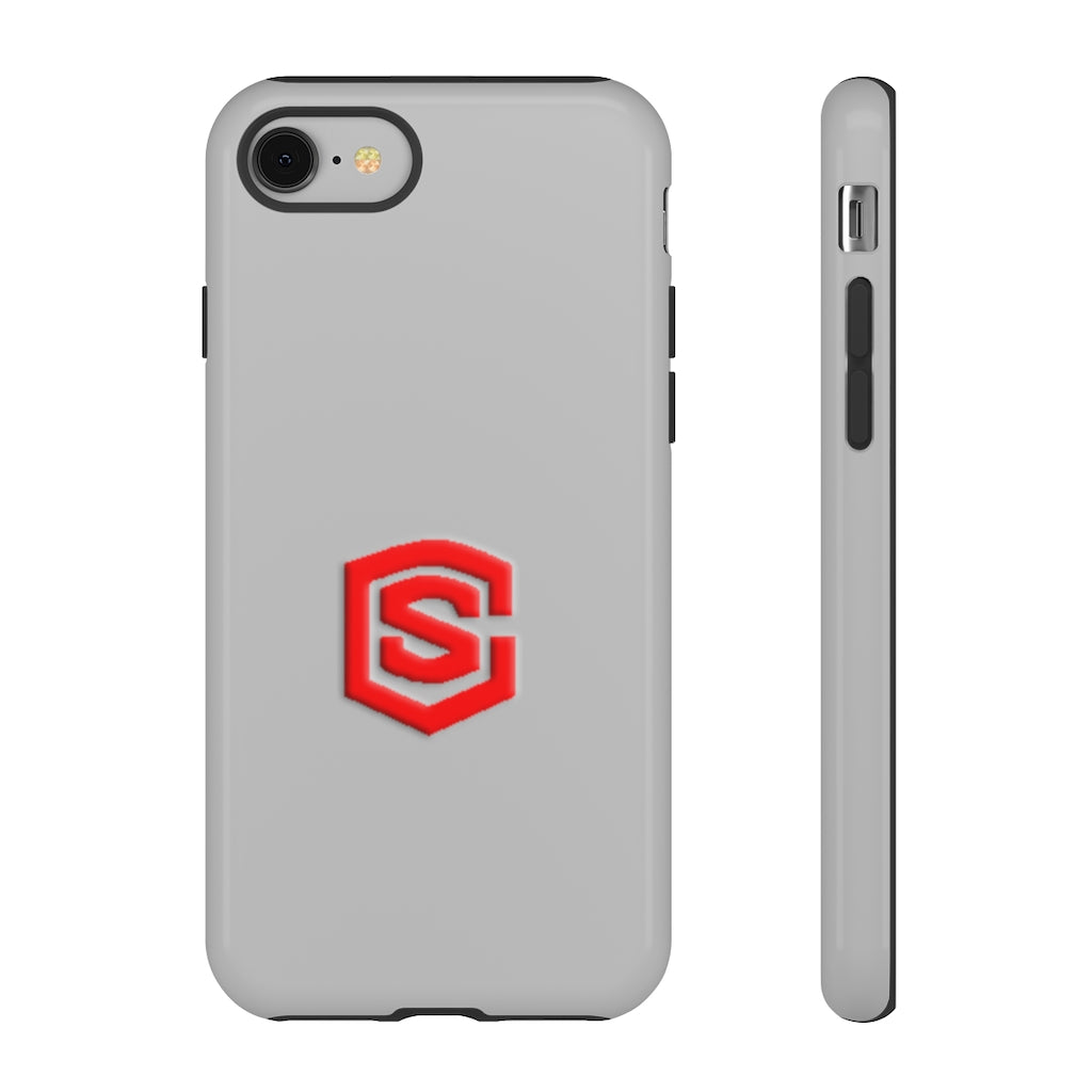 Silver Tough Cases Red Logo