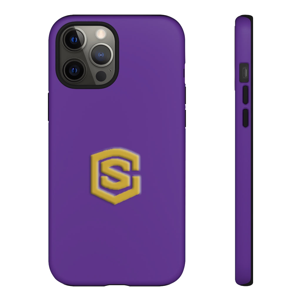 Purple Tough Cases Gold Logo