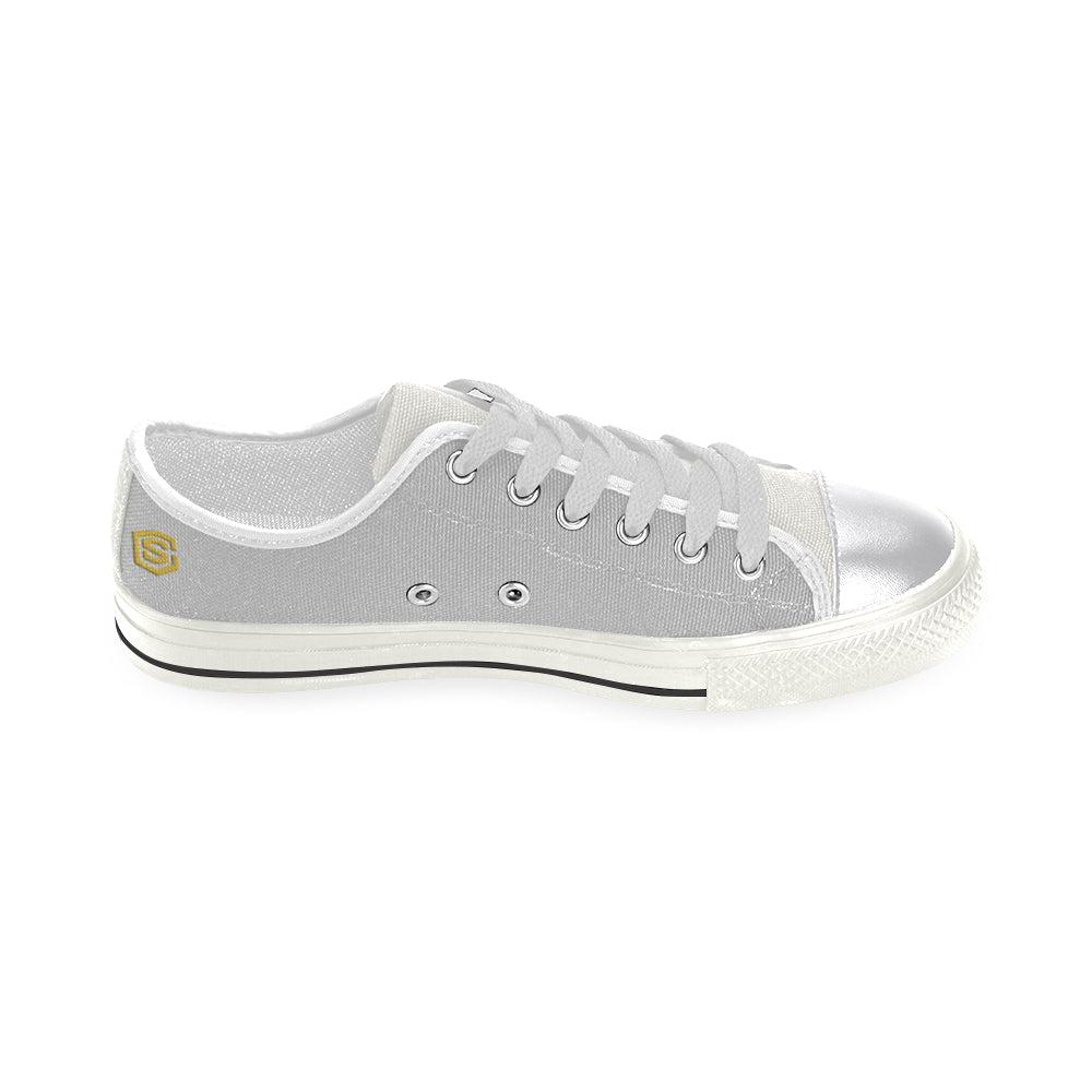 gold logo Women's Classic Canvas Shoes (Model 018)
