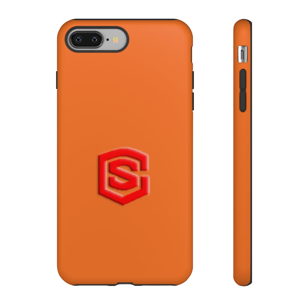 Orange Tough Cases Red Logo