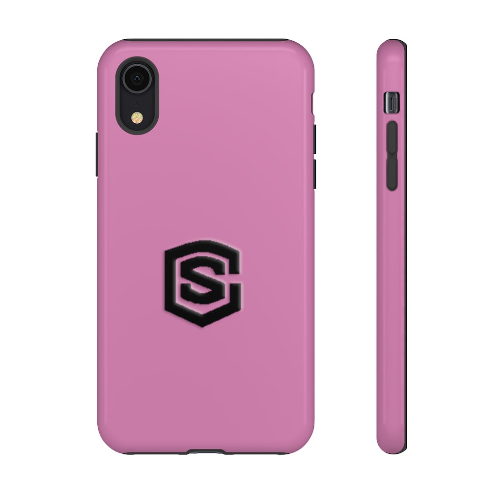 Pink Tough Cases Black Logo