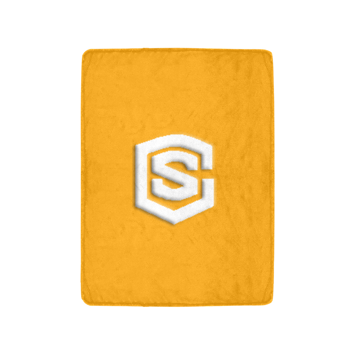Orange Ultra-Soft Micro Fleece Blanket with White Logo Ultra-Soft Micro Fleece Blanket 30"x40"