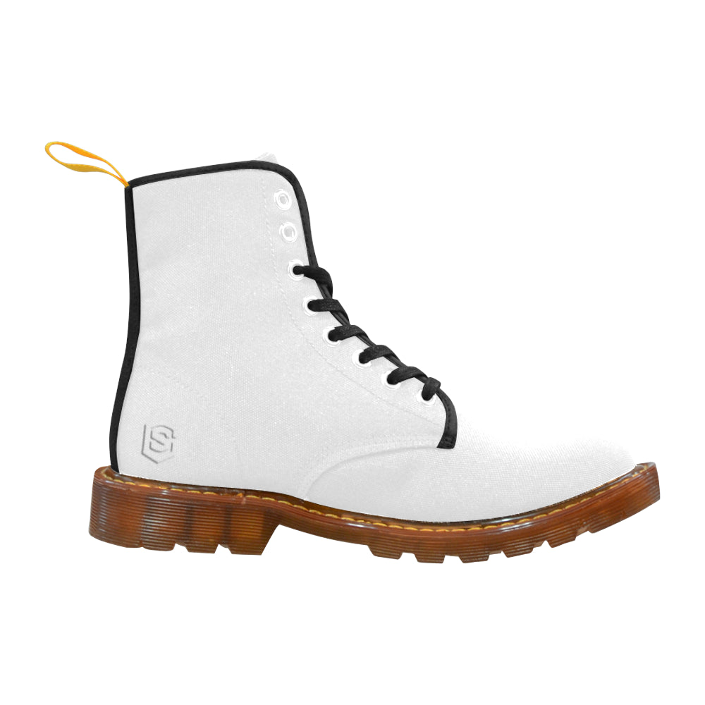 white logo Martin Boots For Women Model 1203H