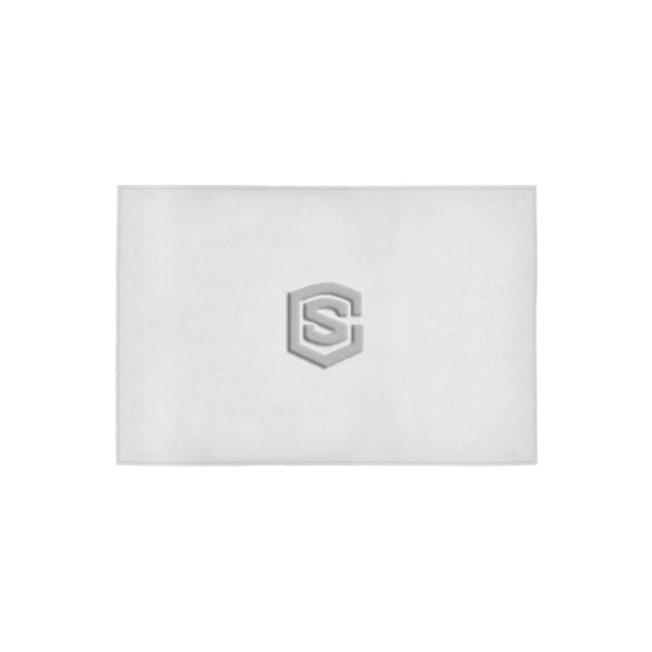 White Doormat 24" x 16" (Sponge Material) with Silver Logo Doormat 24" x 16" (Sponge Material)