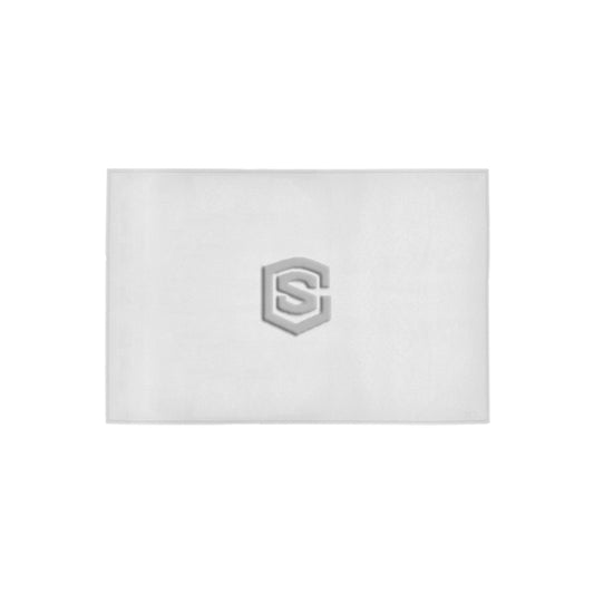 White Doormat 24" x 16" (Sponge Material) with Silver Logo Doormat 24" x 16" (Sponge Material)