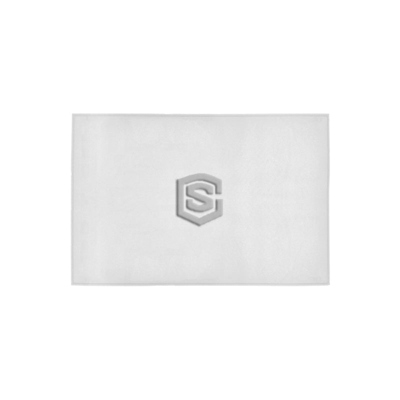 White Doormat 24" x 16" (Sponge Material) with Silver Logo Doormat 24" x 16" (Sponge Material)