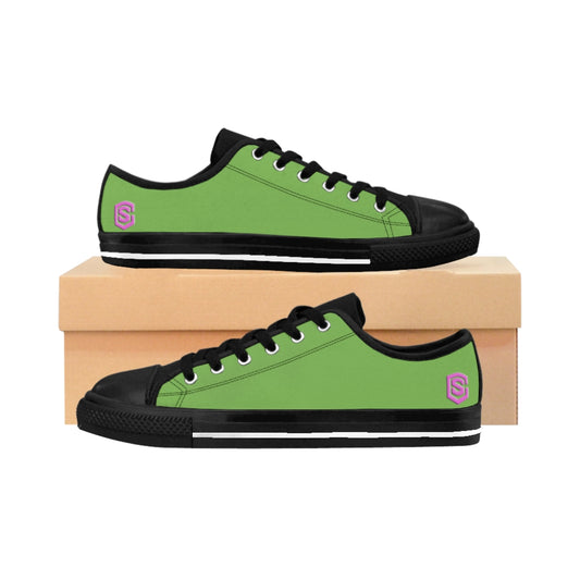 green Women's Sneakers Pink logo