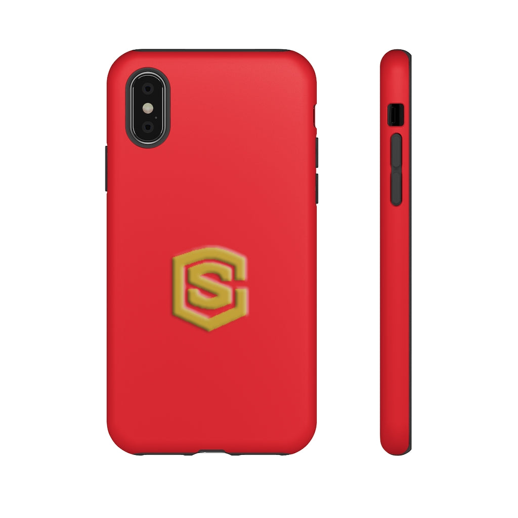 Red Tough Cases Gold Logo