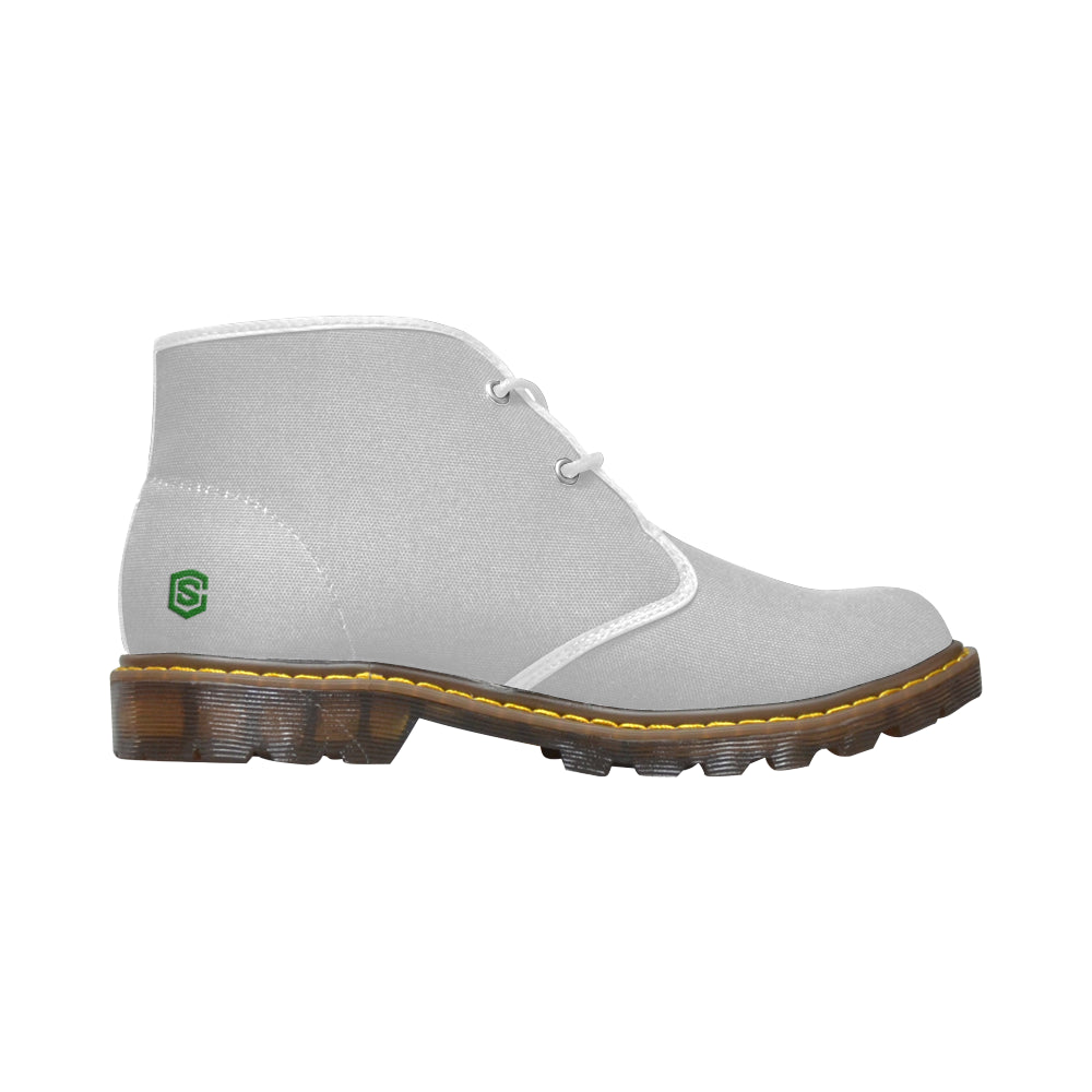 green Men's Canvas Chukka Boots (Model 2402-1)
