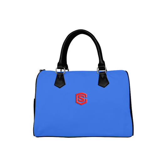 BLUE HANDBAG red logo Boston Handbag (Model 1621)