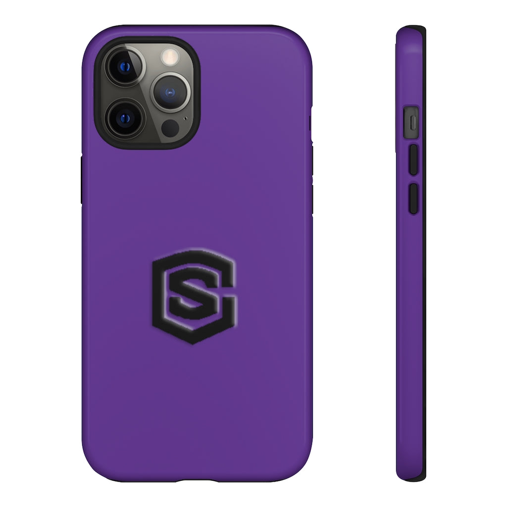 Purple Tough Cases Black Logo