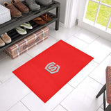 Red Doormat 24" x 16" (Sponge Material) with Silver Logo Doormat 24" x 16" (Sponge Material)