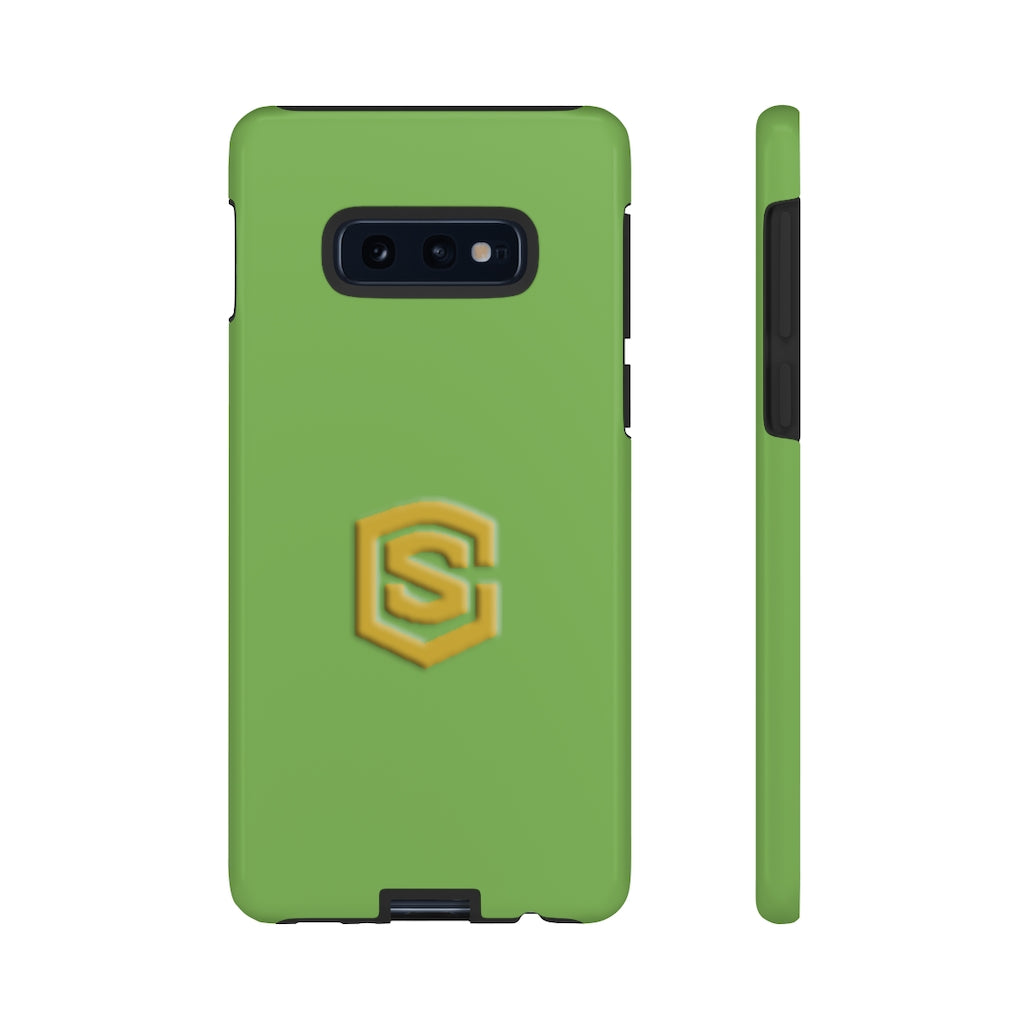 Light Green Tough Cases Gold Logo