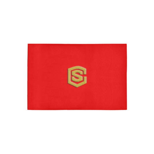 Red Doormat 24" x 16" (Sponge Material) with Gold Logo Doormat 24" x 16" (Sponge Material)