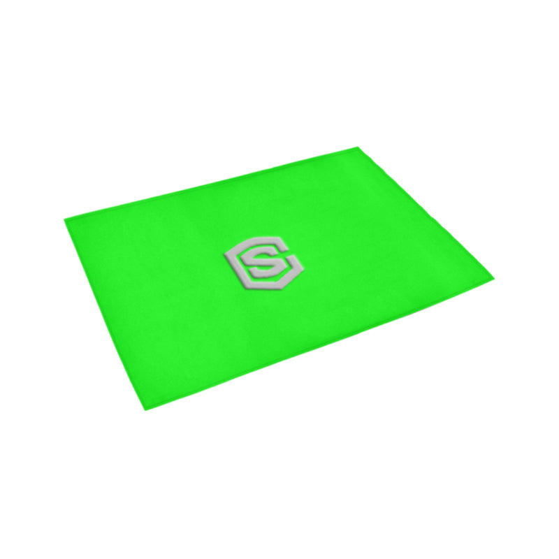 Green Doormat 24" x 16" (Sponge Material) with Silver Logo Doormat 24" x 16" (Sponge Material)