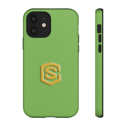 Light Green Tough Cases Gold Logo
