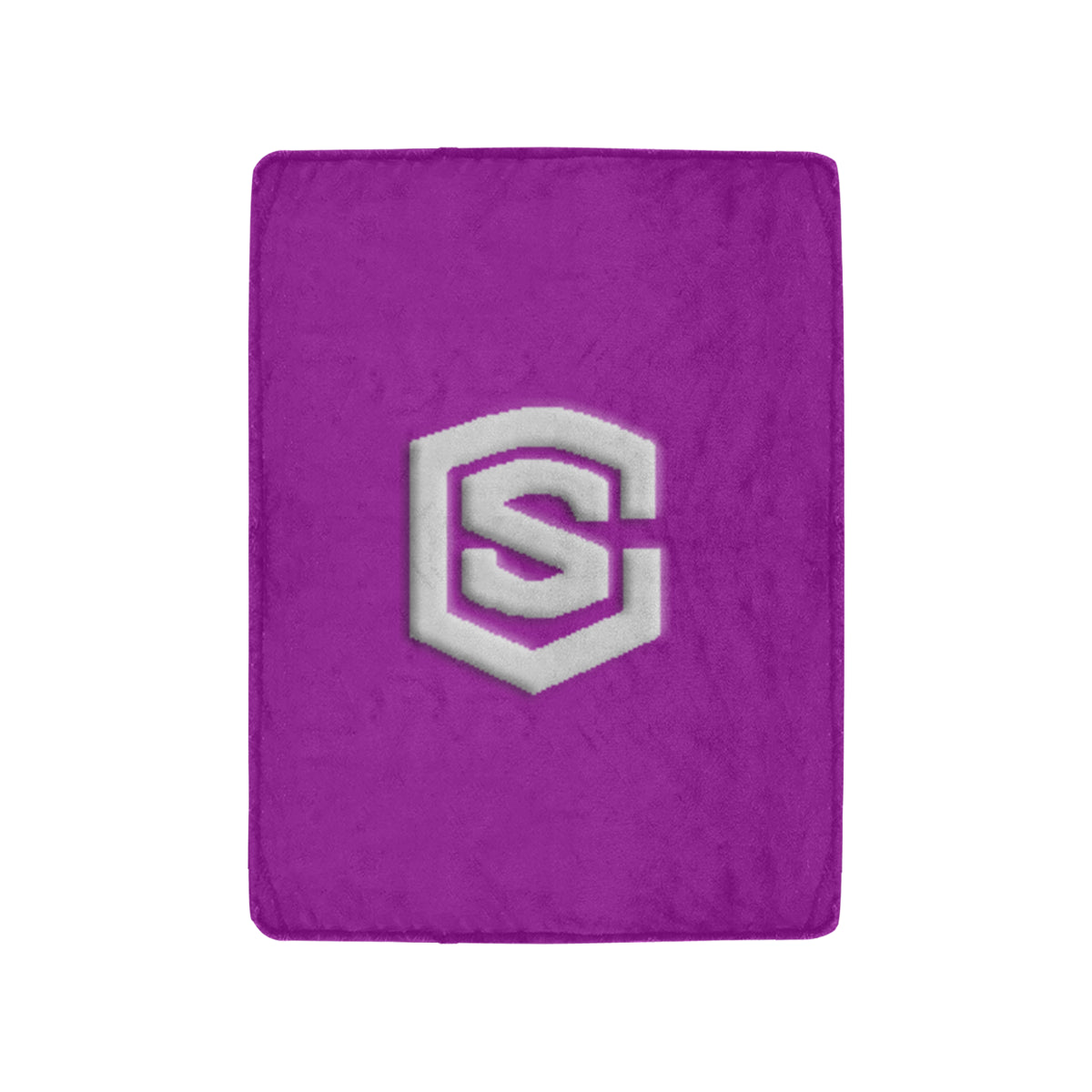 Purple Ultra-Soft Micro Fleece Blanket with Silver Logo Ultra-Soft Micro Fleece Blanket 30"x40"