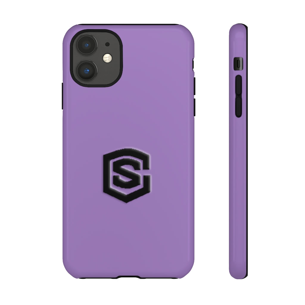 Purple Tough Cases Black Logo