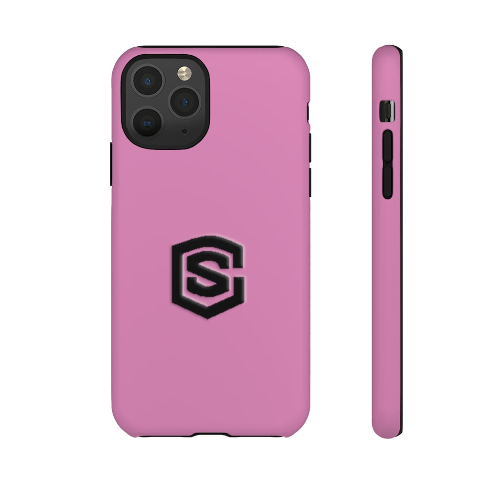 Pink Tough Cases Black Logo
