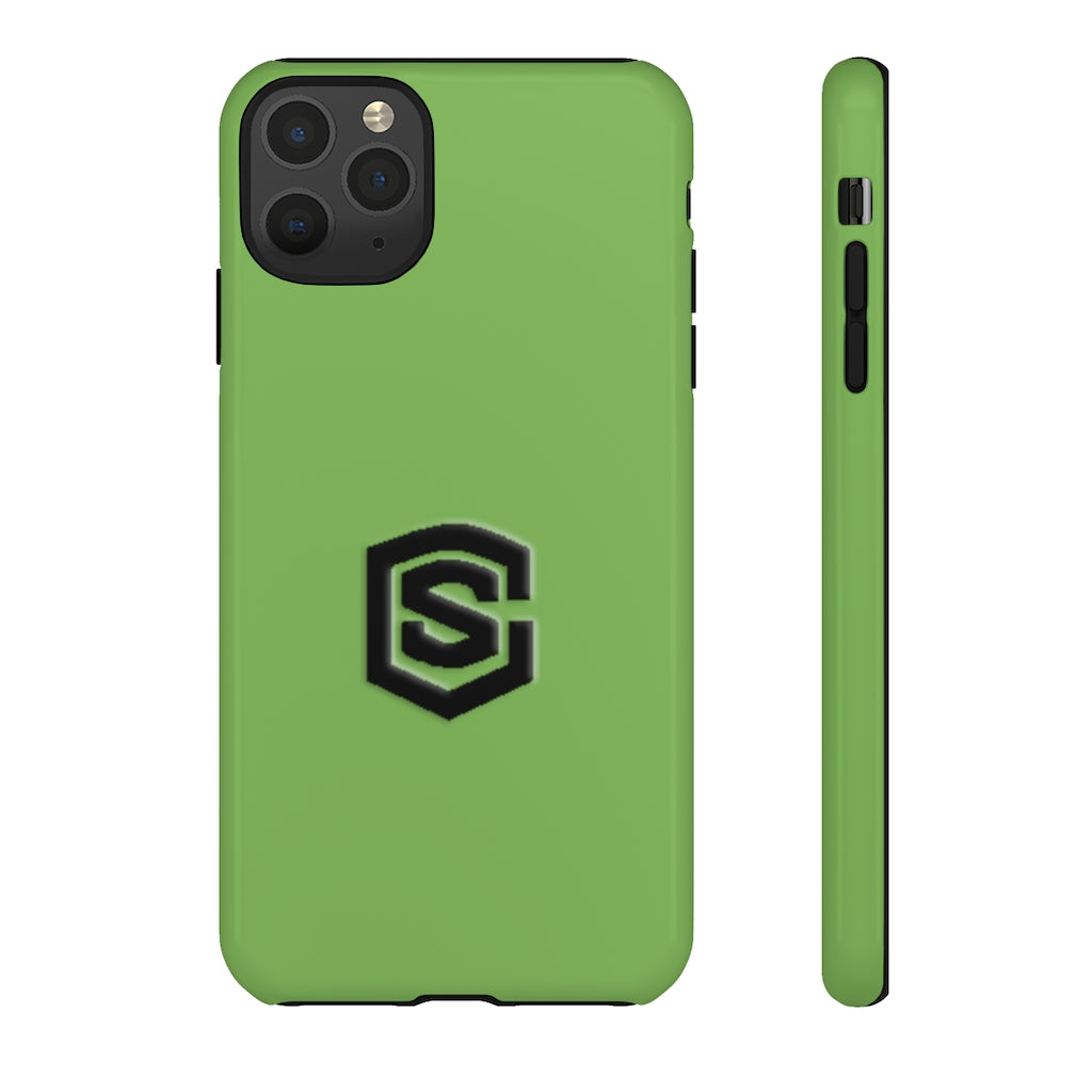 Green Tough Cases Black Logo