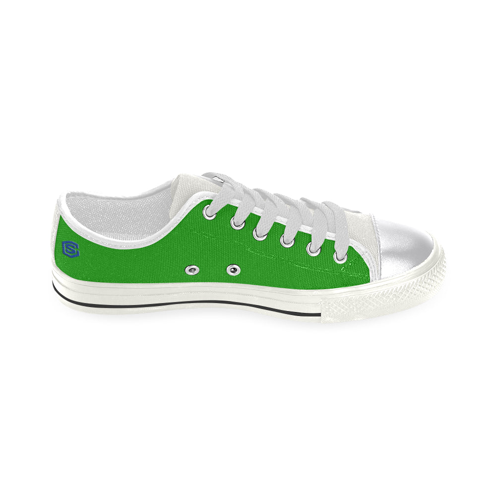 blue logo Women's Classic Canvas Shoes (Model 018)