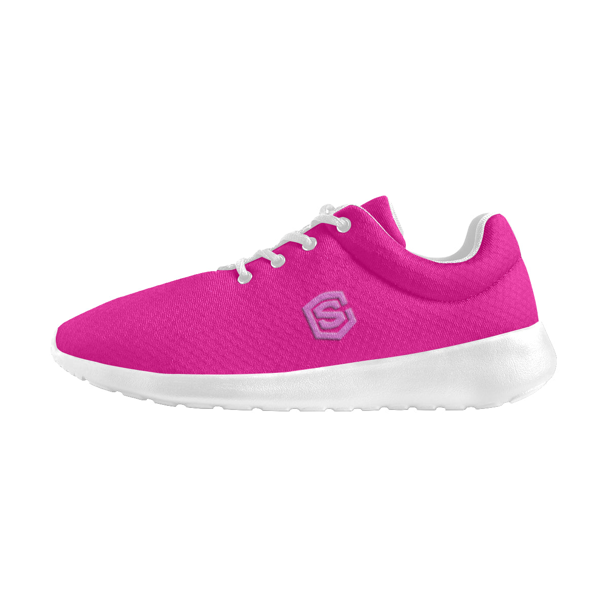 pink logo Women's Athletic Shoes (Model 0200)