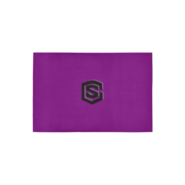 Purple Doormat 24" x 16" (Sponge Material) with Black Logo Doormat 24" x 16" (Sponge Material)