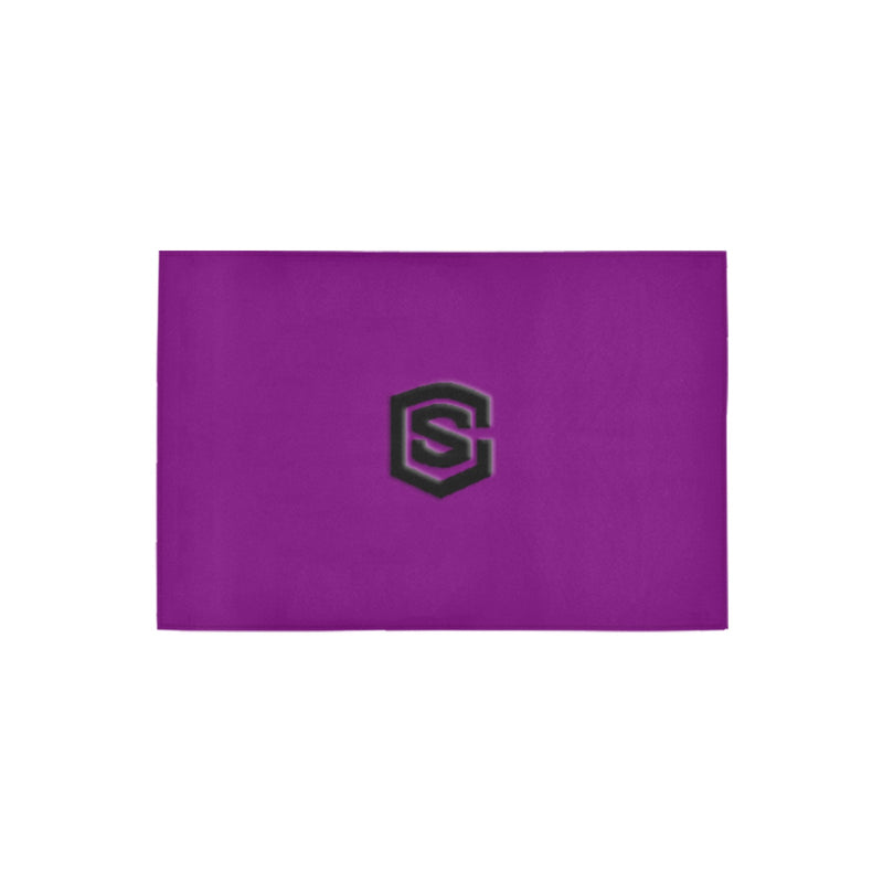 Purple Doormat 24" x 16" (Sponge Material) with Black Logo Doormat 24" x 16" (Sponge Material)