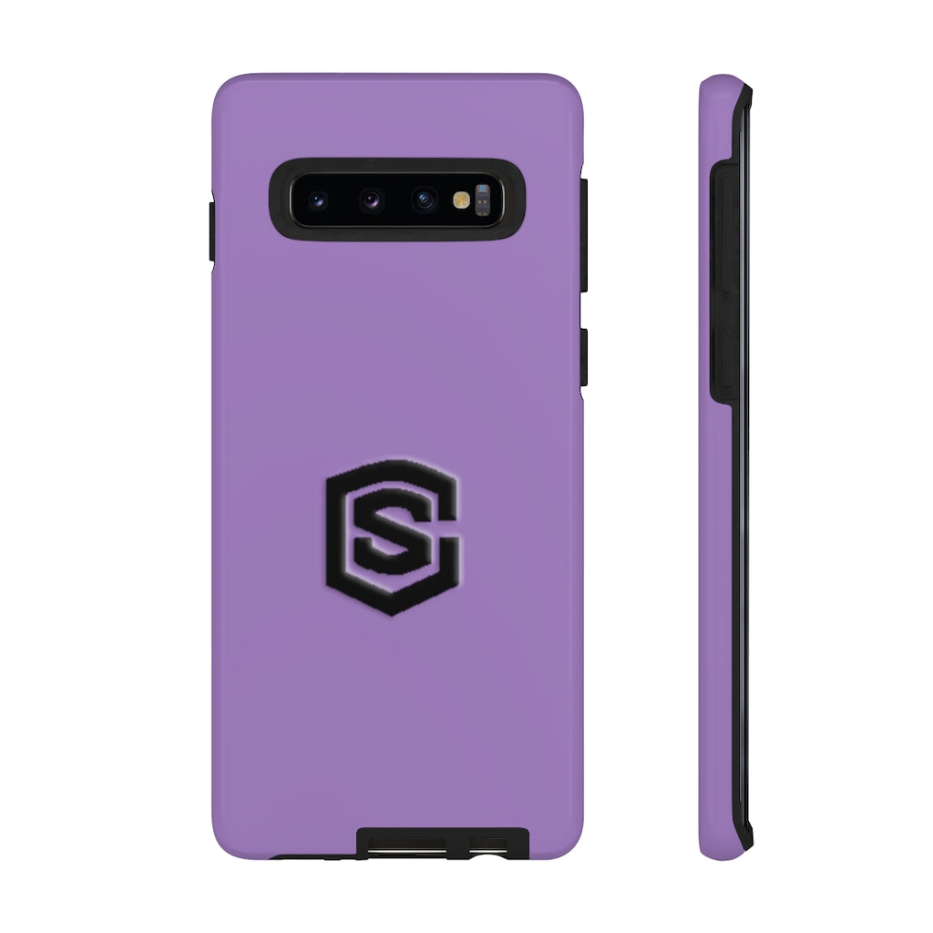 Purple Tough Cases Black Logo