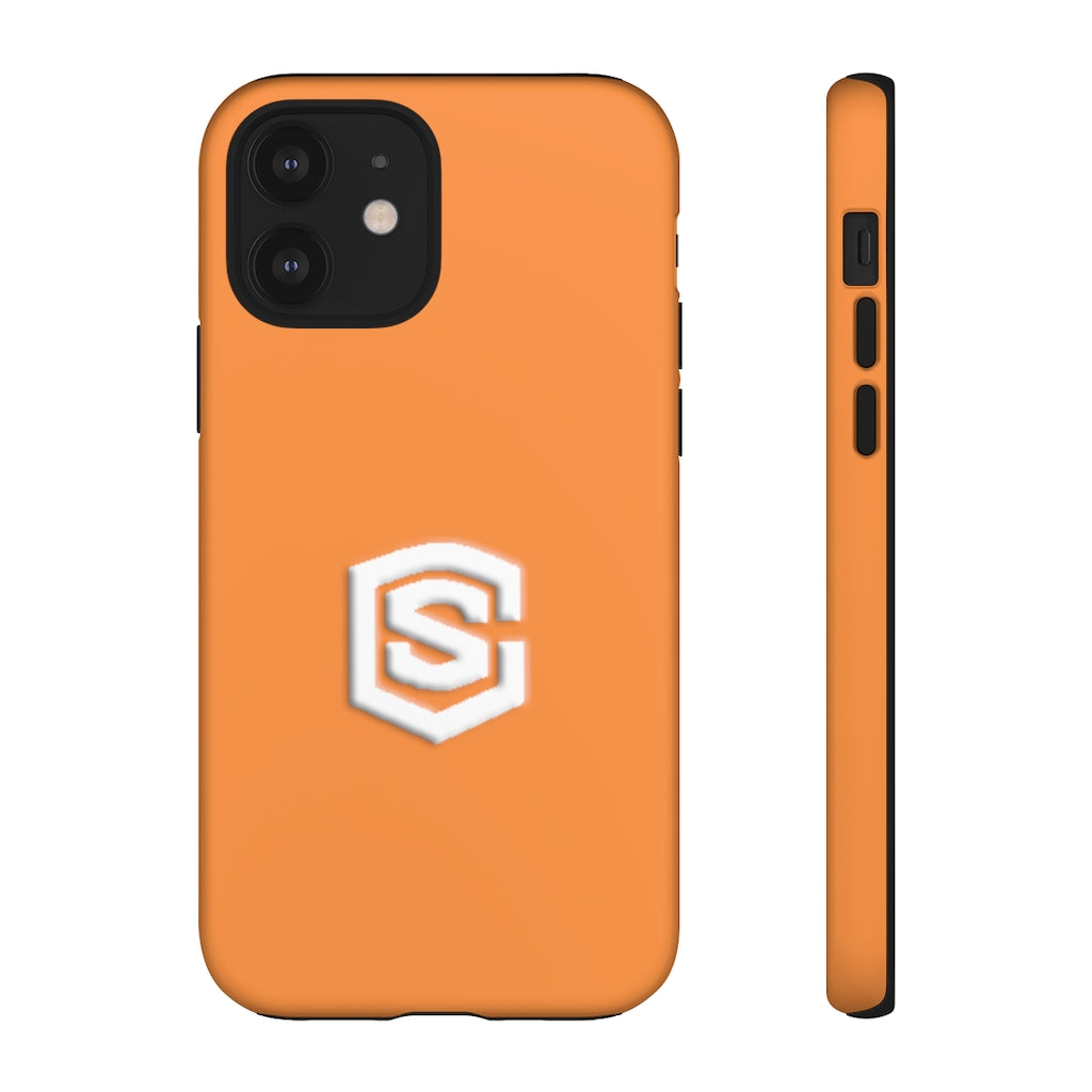 Orange Tough Cases White Logo