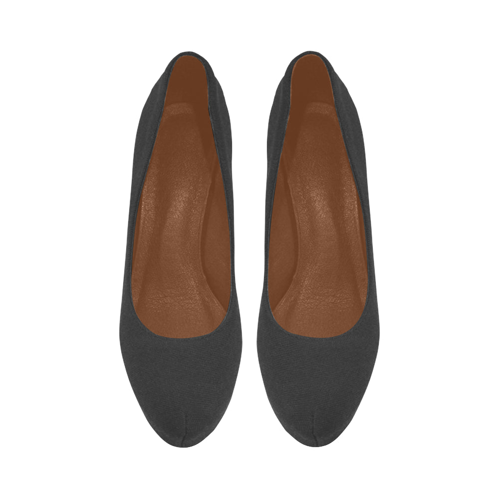 MAROON Women's High Heels black logo Women's High Heels (Model 044)