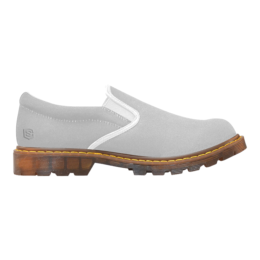 silver logo Martin Women's Slip-On Loafer (Model 12031)