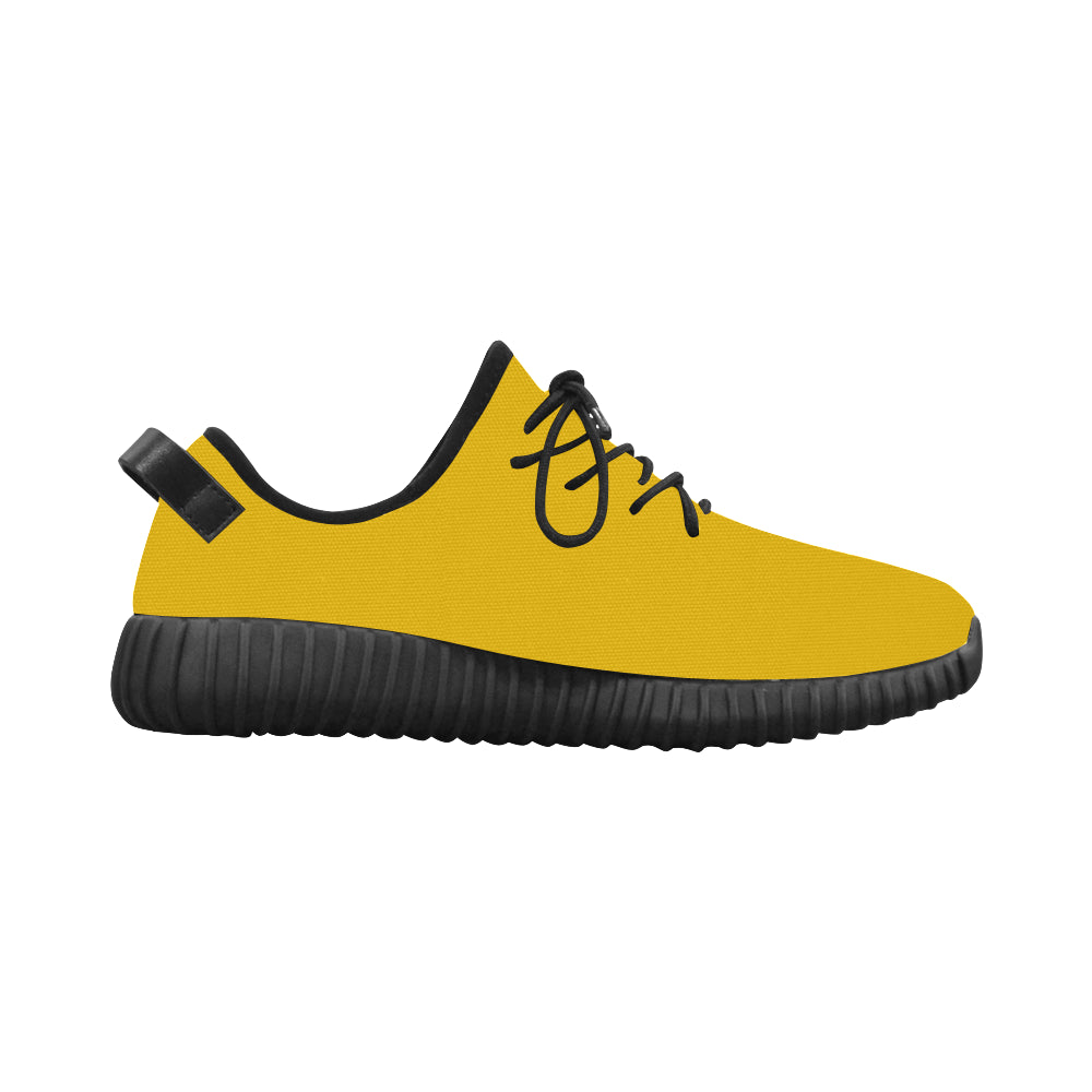 black logo Grus Men's Breathable Woven Running Shoes (Model 022)